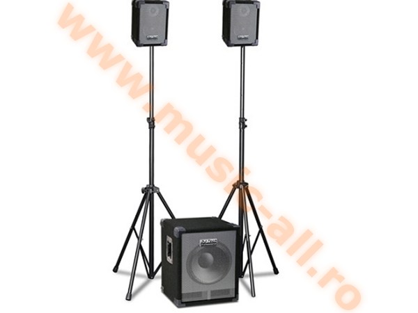 CUBE202  SYSTEM 2.1  280W + MIXER 4 CANALE