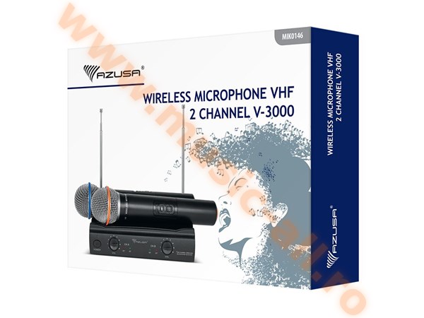 MIK0146 - STATIE 2 MICROFOANE VHF V3000 AZUSA