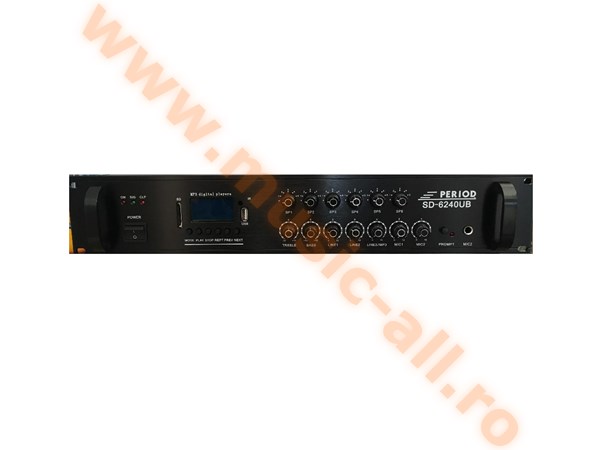 SD-4240B amplificator linie 100v 240W BT 6 zone