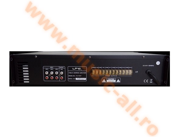 PAA150BT- AMPLIFICATOR LINIE 100V/8OHM 150W USB BT