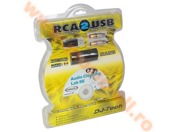 RCA2USB CABLU RCA TO USB 1.2M + PLACA SUNET