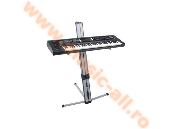 Classic Cantabile KS-100 Double Keyboard Stand Silver