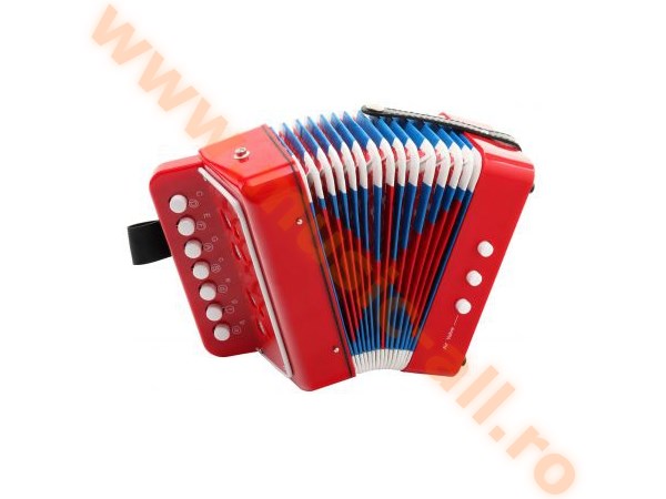 Classic Cantabile Bambino Children's accordion, red, 2 basses