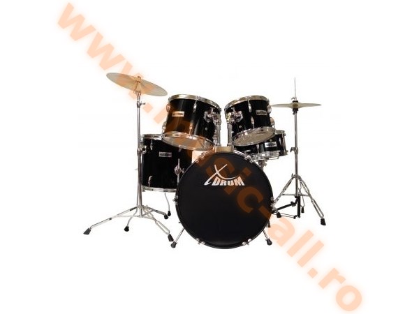 Semi XDrum 20" Studio Drum Set Black