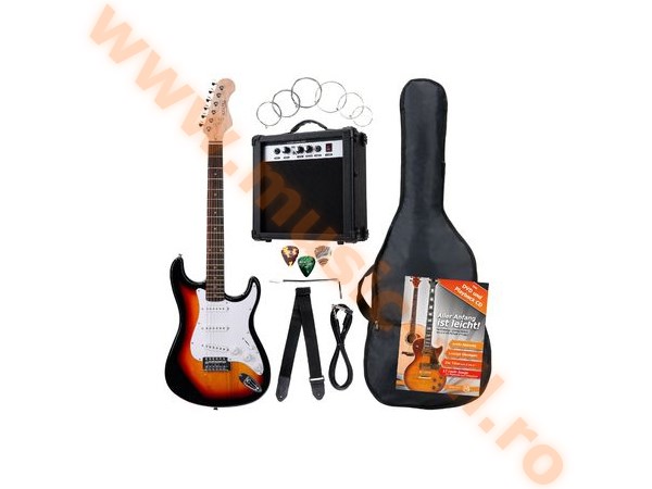 Rocktile Banger's Pack E-Guitar SET Sunburst 8 Pieces