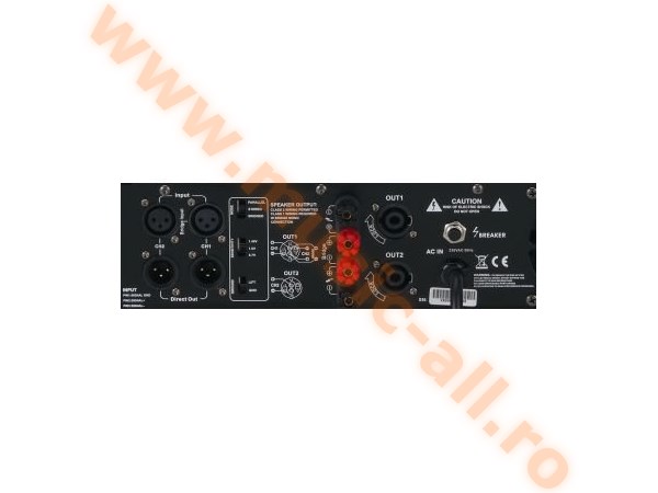 Pronomic XA-800 amplifier, 2x 1900 Watt
