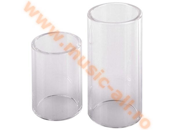 Rocktile glass slide (bottleneck) pair consisting of 4cm and 6cm length