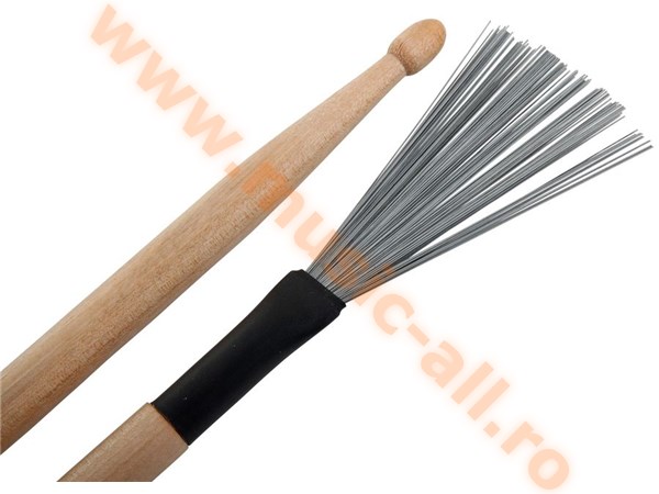 Set of 3 XDrum WTD-1L Wire Tap Drumstick Brushes long dual purpose as brush or stick