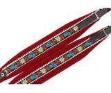 Alpenklang Accordion Straps Edelweiss/Red for 3-row accordions
