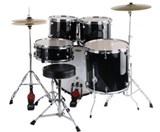 XDrum Semi 22" Standard Drumset Midnight Black SET
