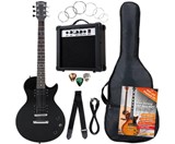 Rocktile Banger's Pack Single Cut E-Gitarren Set, 7-teilig Black