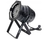 Showlite PAR 64 LED RGBW 18x8W black headlights