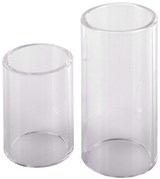 Rocktile glass slide (bottleneck) pair consisting of 4cm and 6cm length