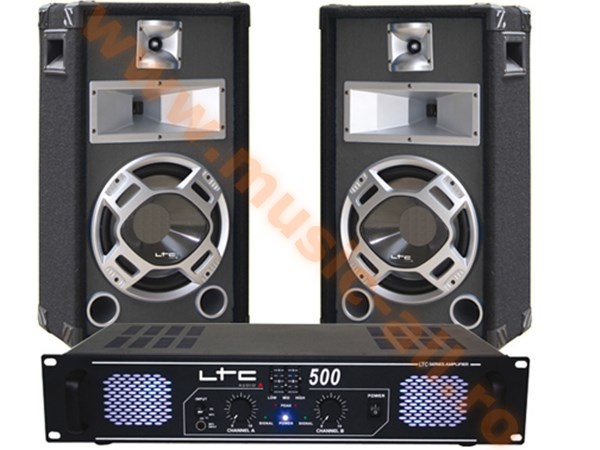 DJ10BG - SET BOXE 10' BASIC BLUE+AMPLIFICATOR LTC500