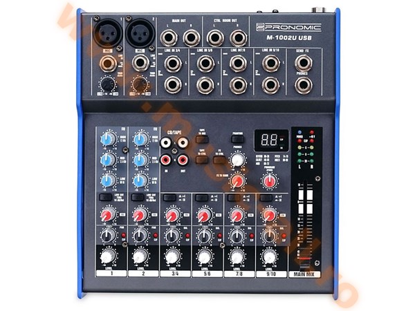 Pronomic M-1002U USB Minimixer mit Effekt