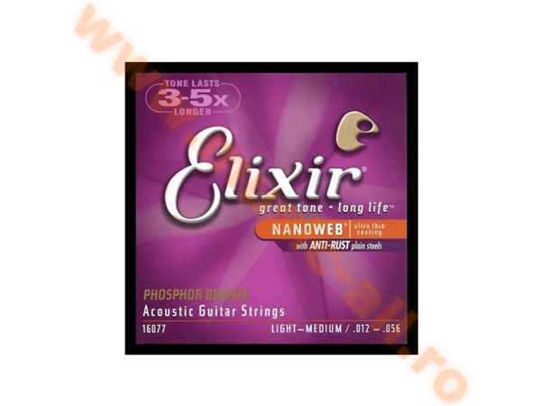Elixir Nanoweb Medium12 Str. Acoustic