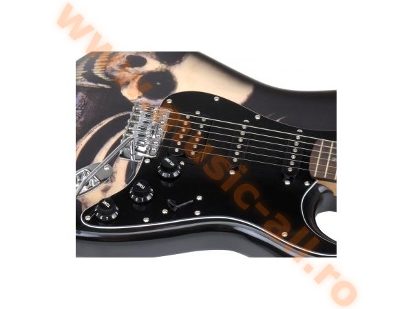 Rocktile Pro ST60-SK Electric Guitar Skull