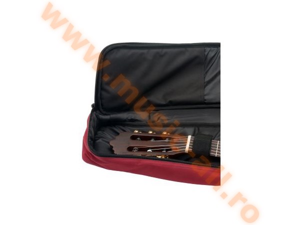 Rocktile 1/2 Classical Guitar Gig Bag Padded + Backpack Straps Wine Red