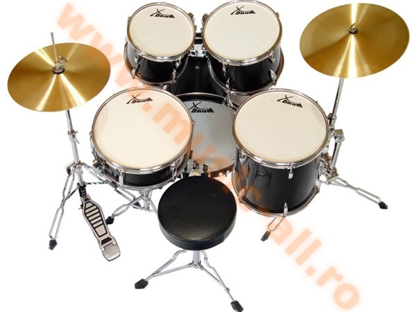 Semi XDrum 20" Studio Drum Set Black