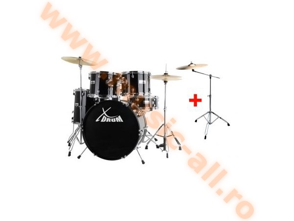 XDrum Semi 22" Standard Drumset Midnight Black SET