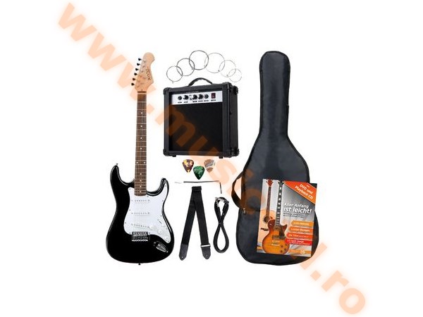 Rocktile Banger's Pack E-Guitar SET Black 8 Pieces