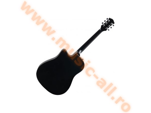 Rocktile D-60CE Acoustic Steel String Guitar Black