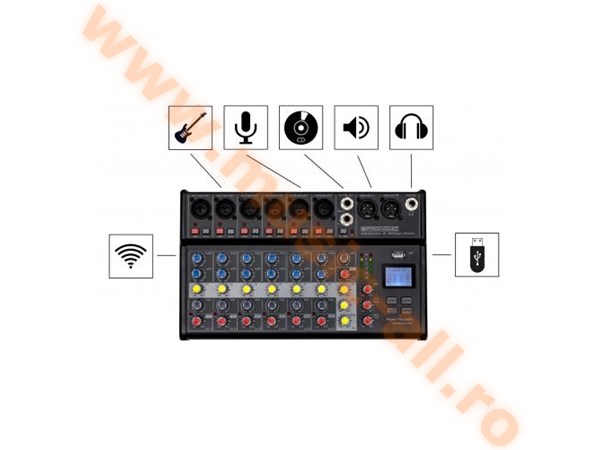 Mixer Pronomic B-803, Bluetooth, Usb