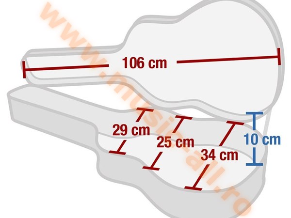 Rocktile Guitar Case Double Cut Style