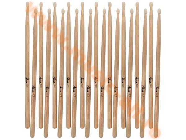 10 PAIR XDrum SD1N Nylon Hickory Drumsticks