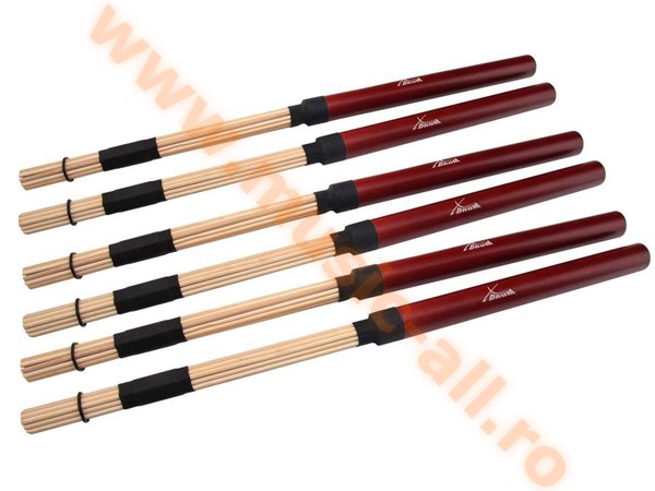 XDrum Drumsticks Rods XR1 floppy sticks, Maple 3x Set