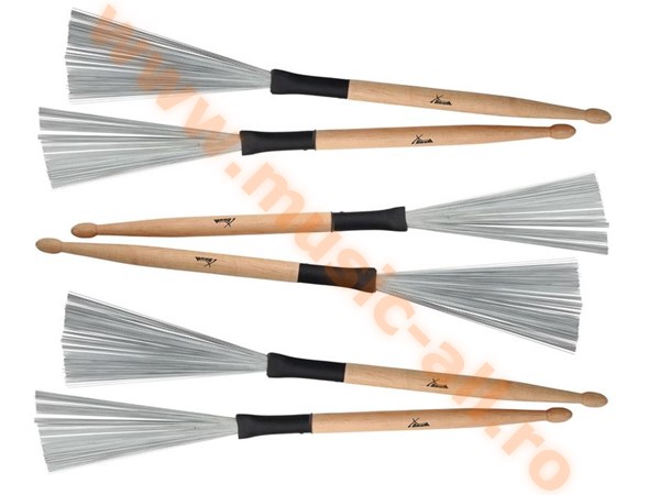 XDrum WTD-1S wire tap drumstick brushes short 3 pairs