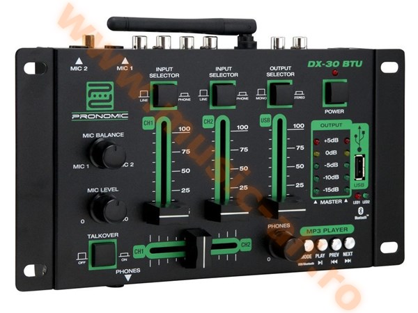 Pronomic DX-30 BTU DJ mixer with Bluetooth