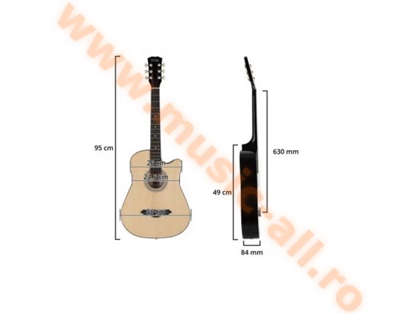 Set Chitara Acustica Rocktil WSD-5C-NT Slim