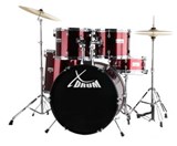 Semi XDrum 20" Studio Drum Set Red