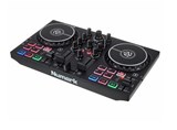 Consola de DJ Numark Party Mix MK2, 2 canale, Mod Scratch, Sync, Loop, Joc de lumini incorporat, 8 Pad-uri RGB, Iesire Jack 3.5mm, Iesire casti, soft Serato DJ Lite inclus