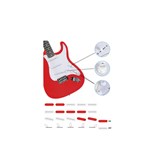 Set Chitara Electrica McGrey Rockit Fiesta Red